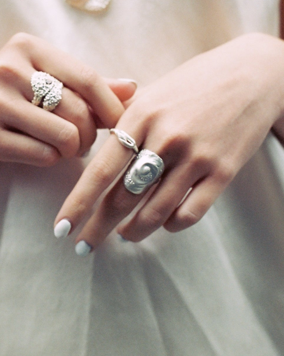 Shell spiral Ring