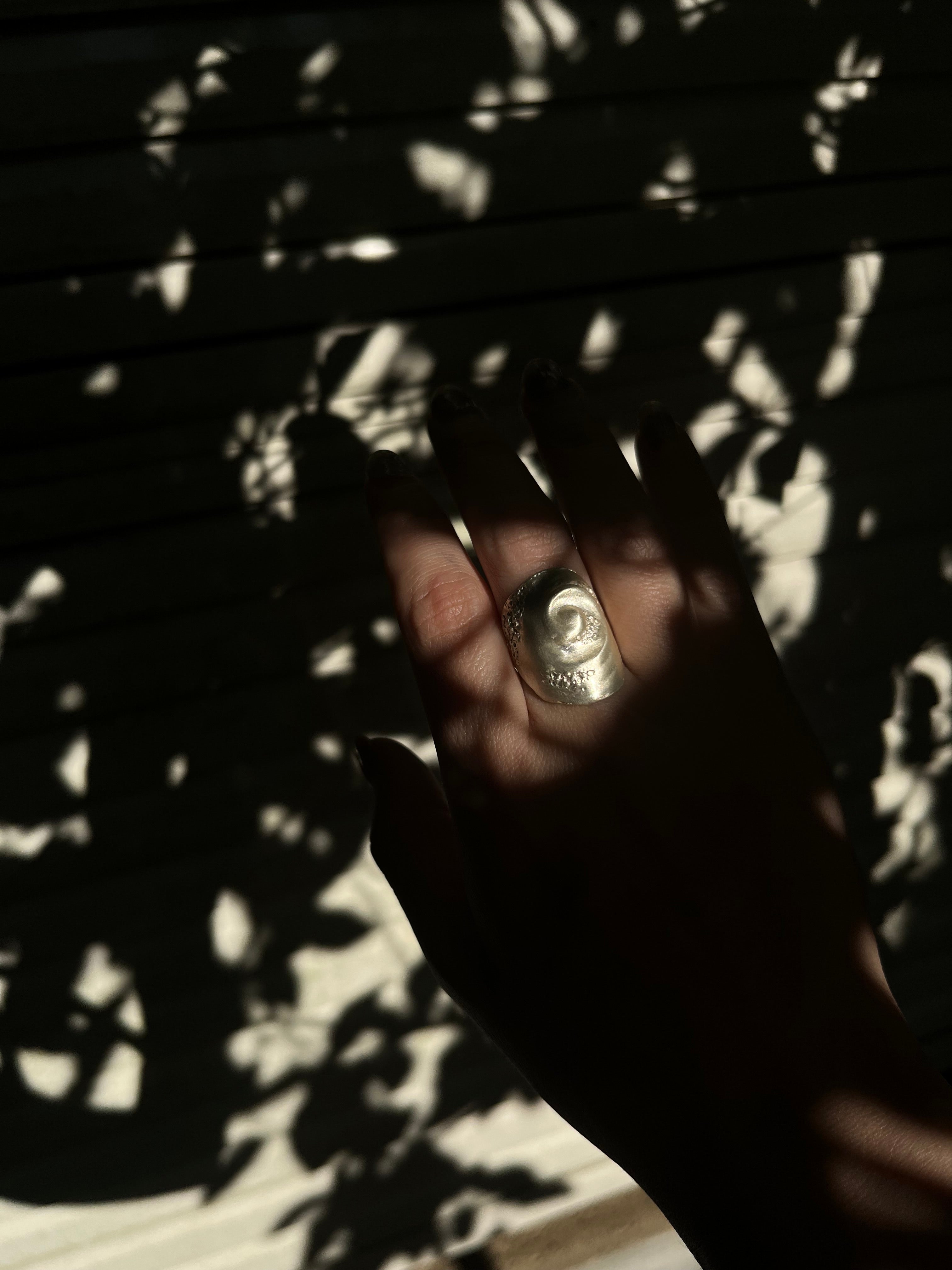 Shell spiral Ring