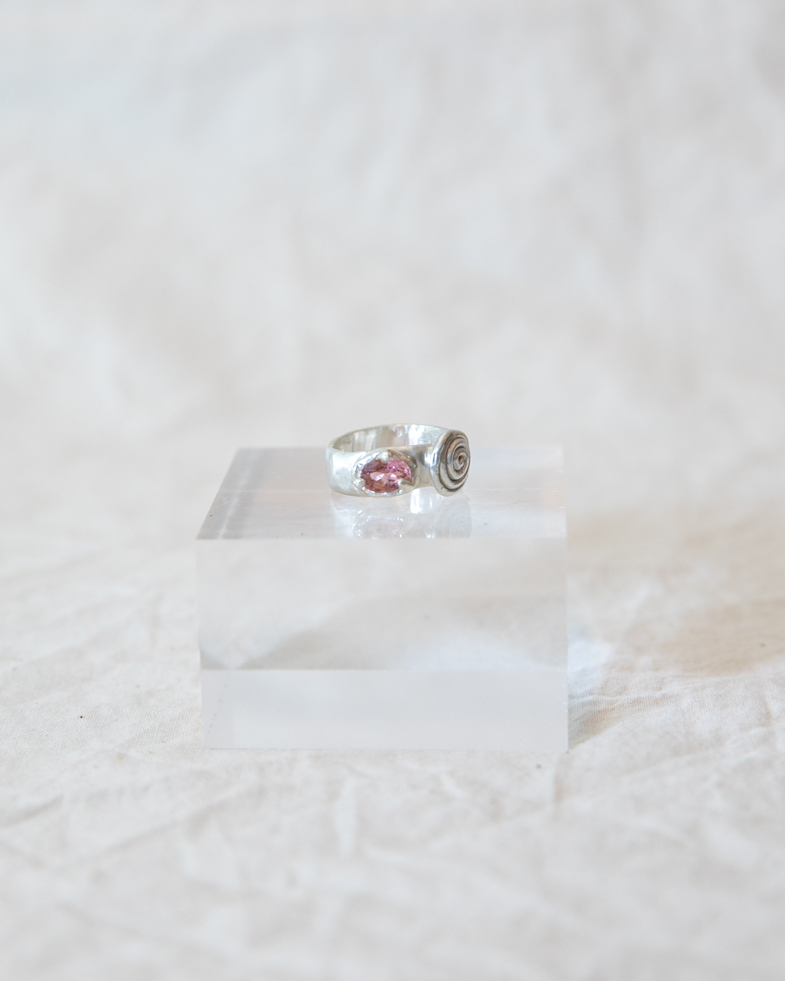 Spiral Gem Ring