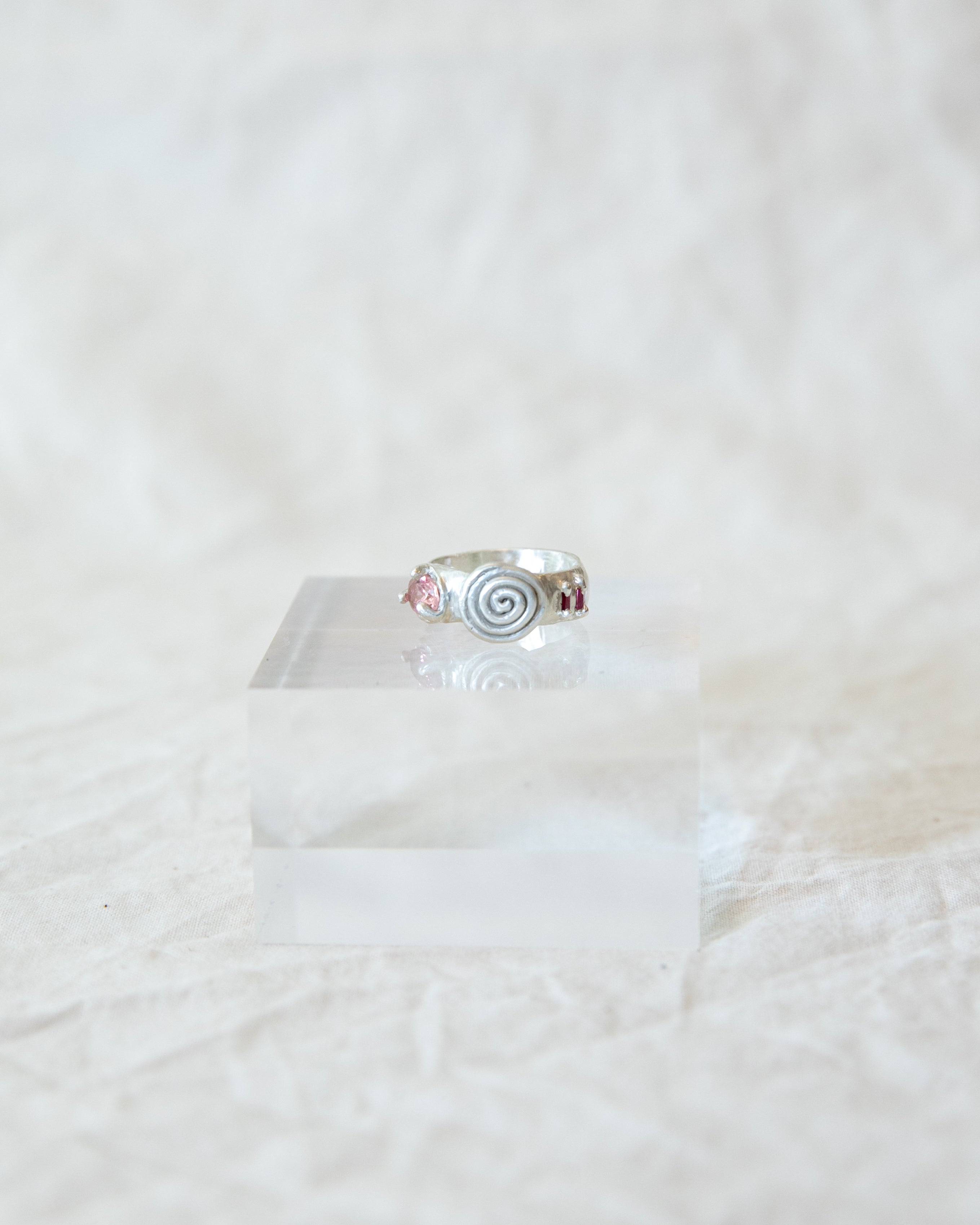 Spiral Gem Ring