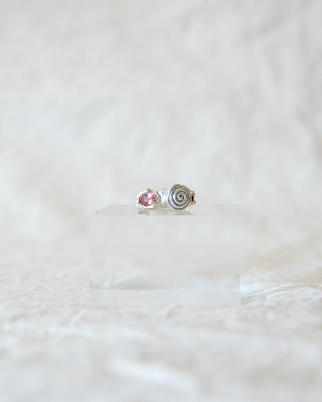 Spiral Gem Ring