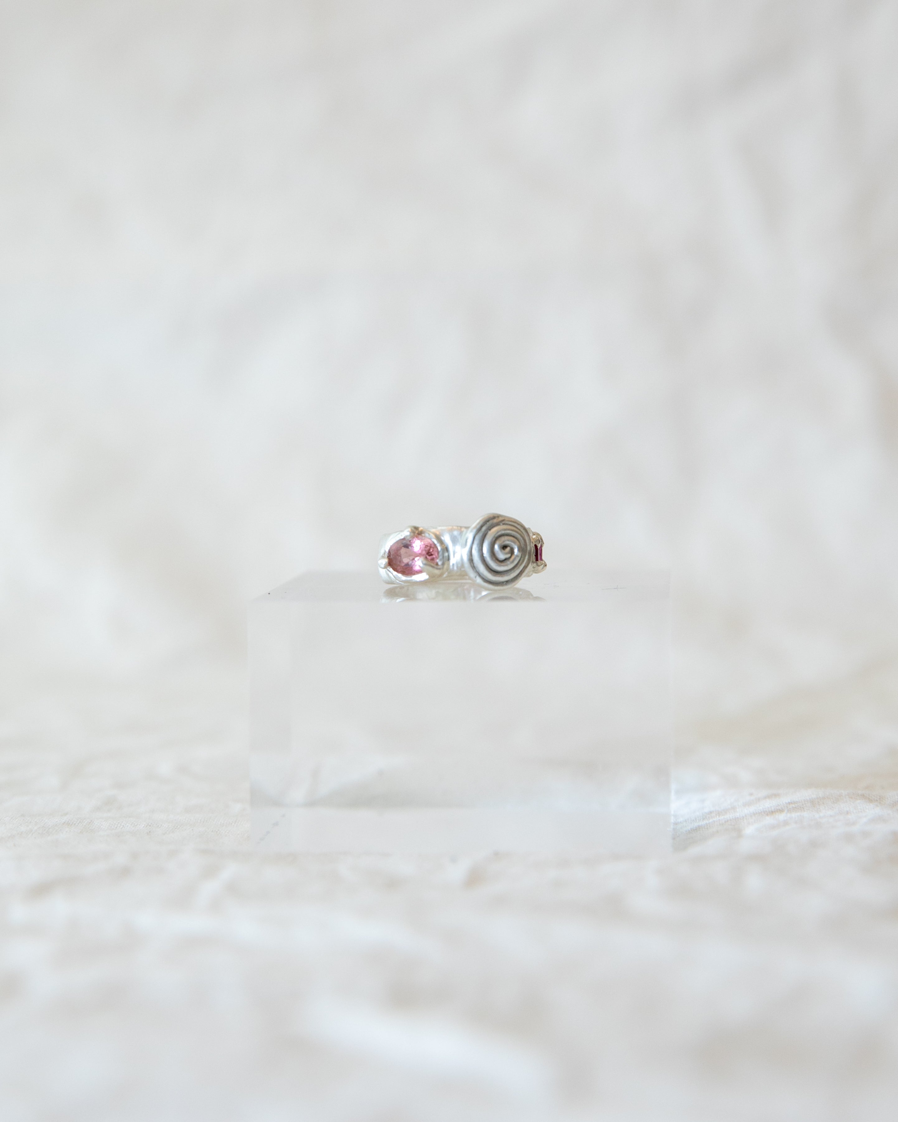 Spiral Gem Ring