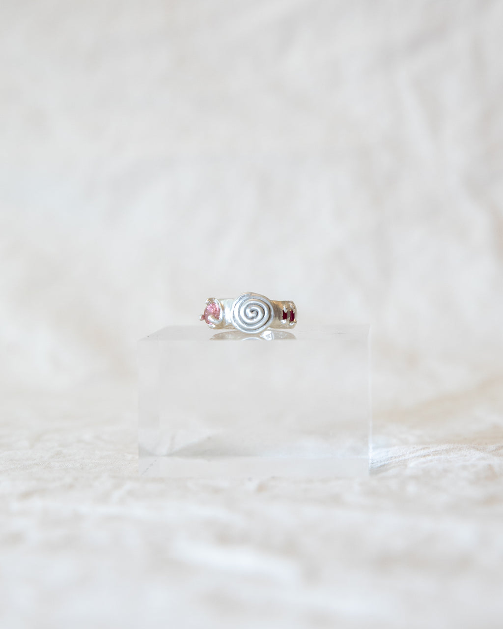 Spiral Gem Ring