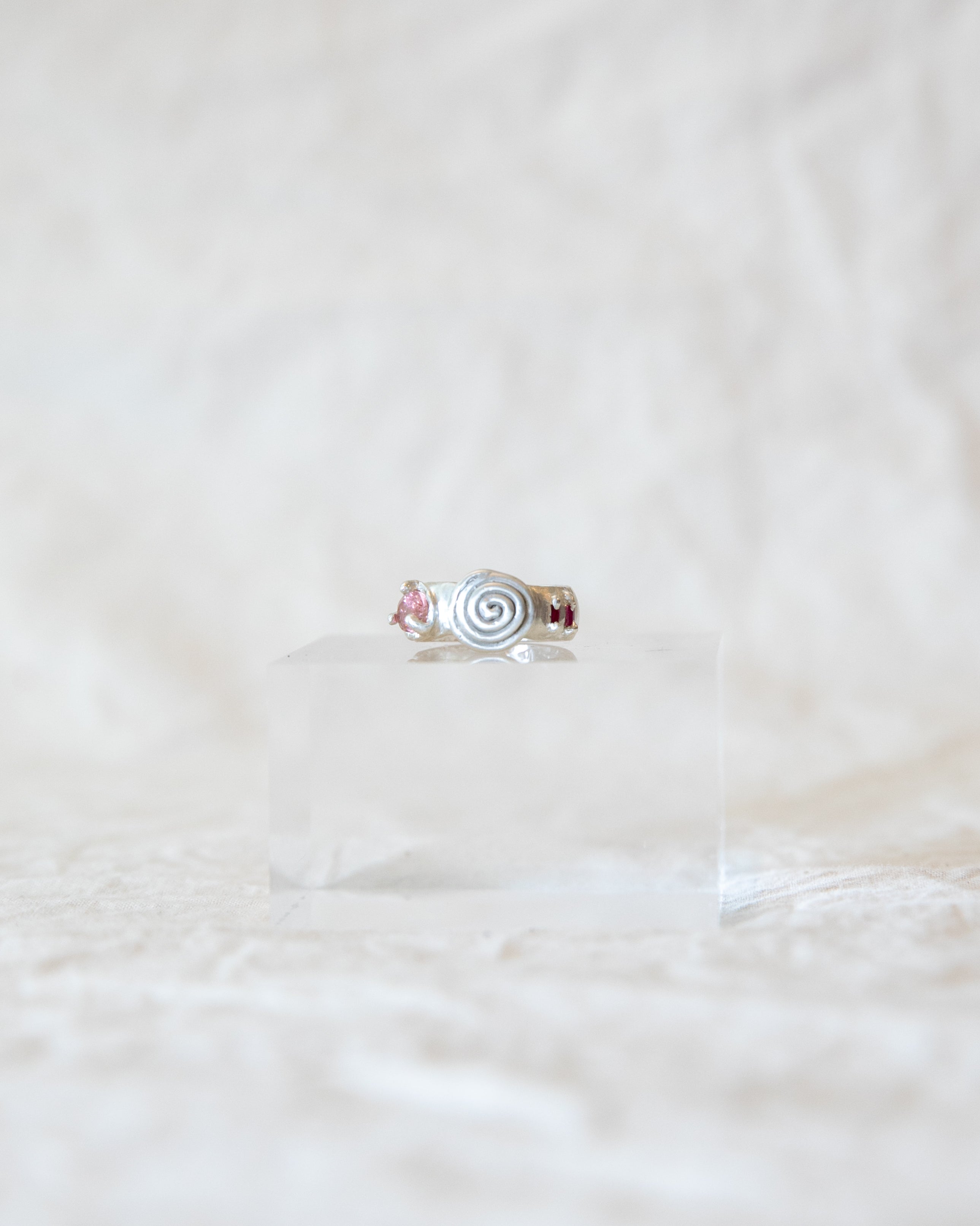 Spiral Gem Ring