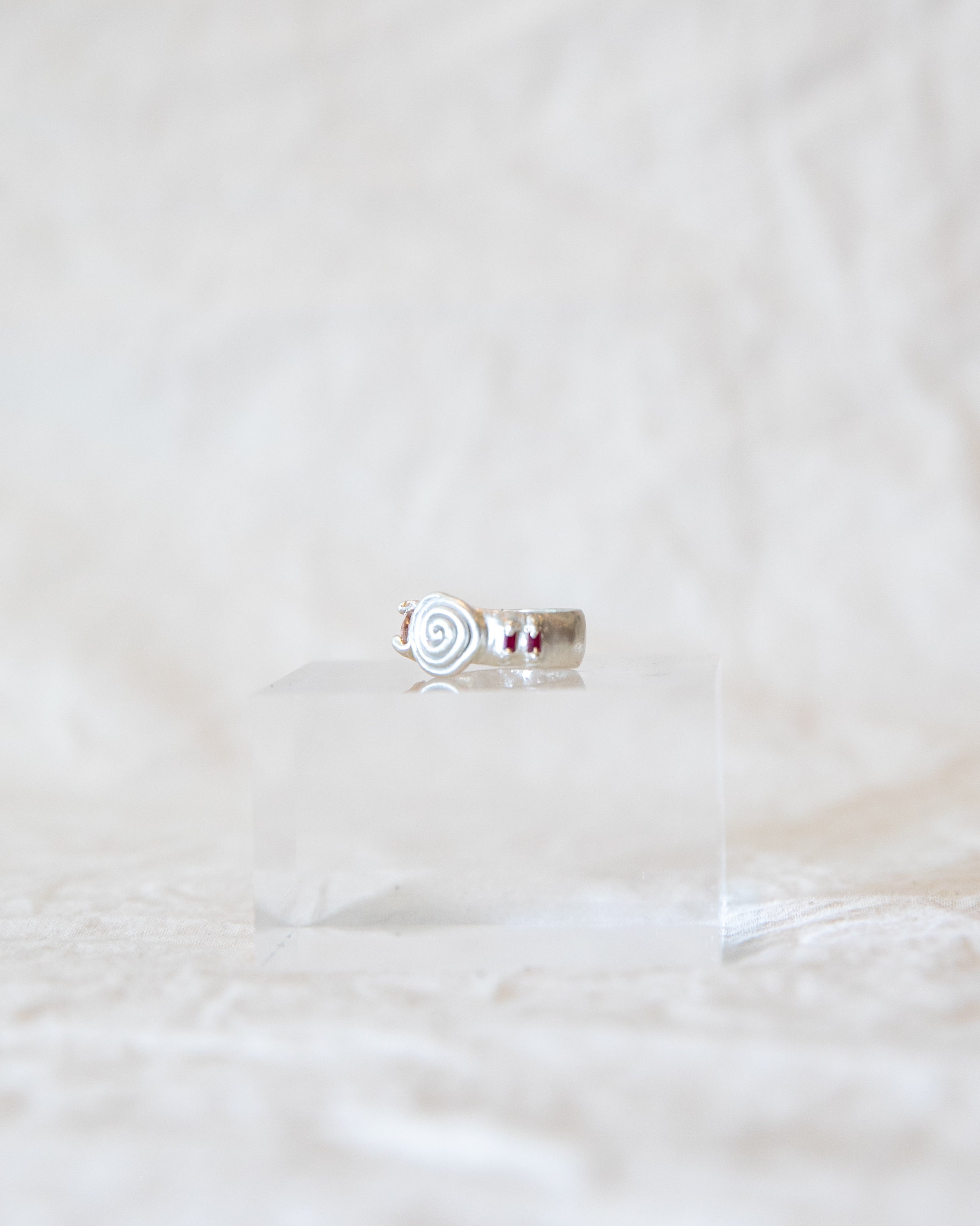 Spiral Gem Ring