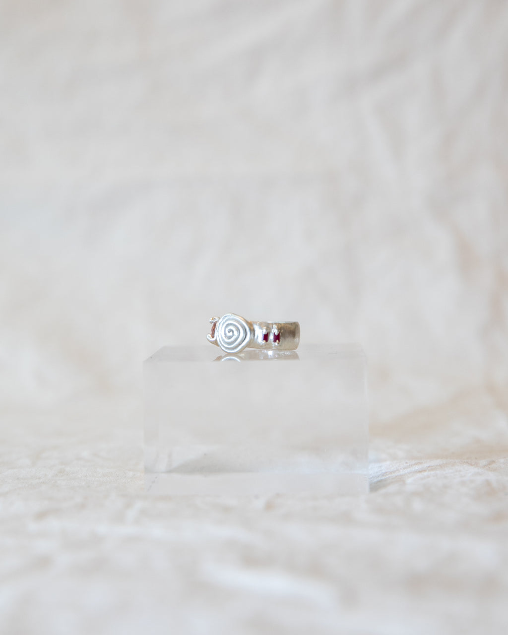 Spiral Gem Ring