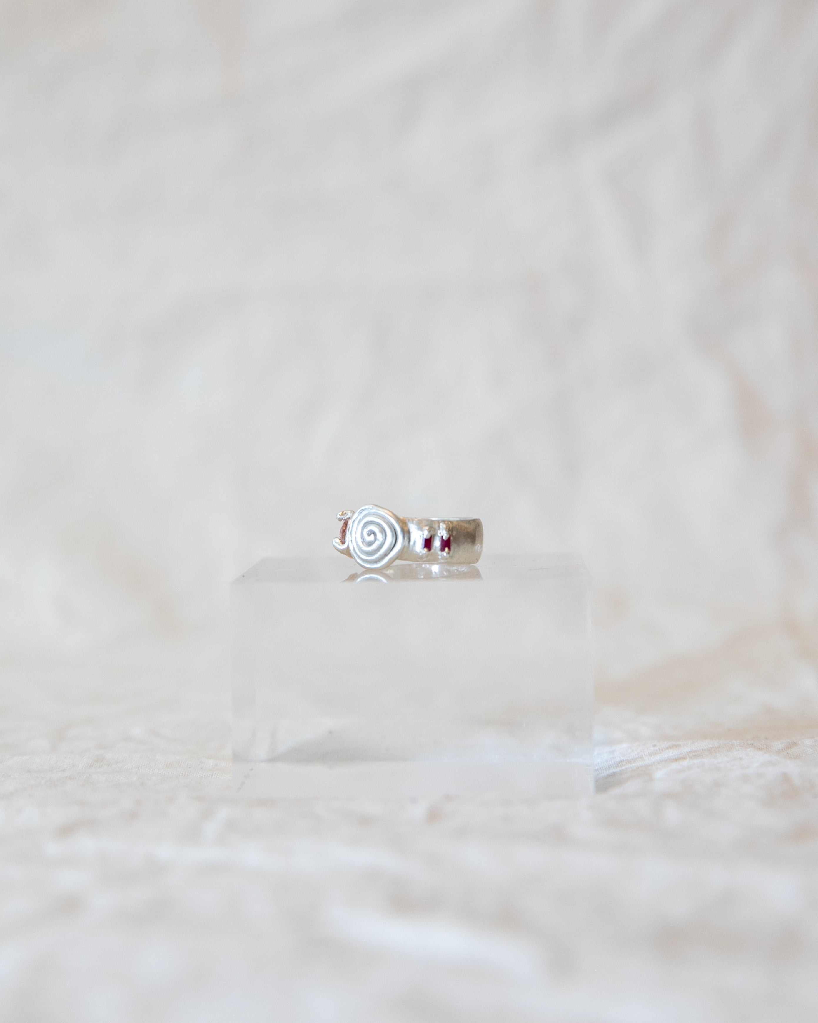 Spiral Gem Ring
