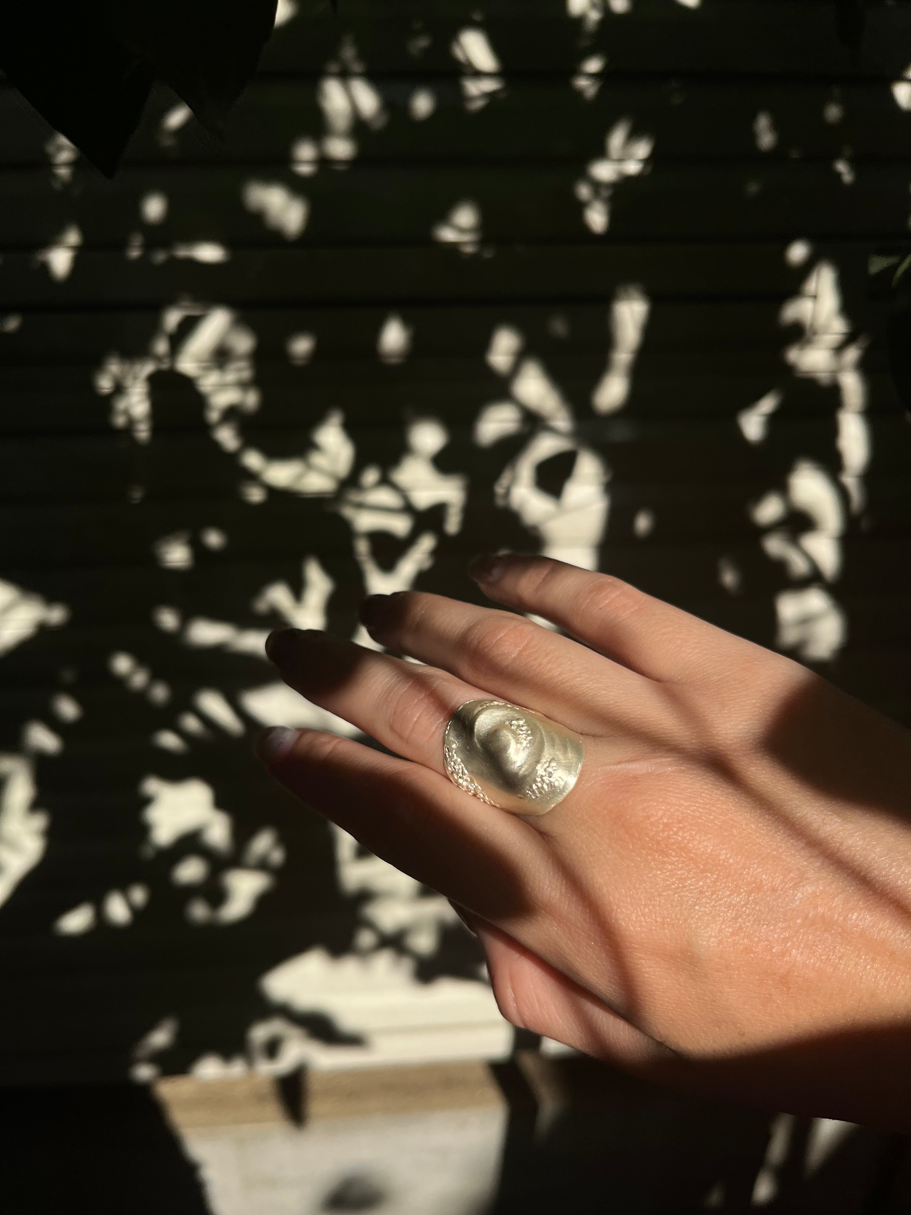 Shell spiral Ring